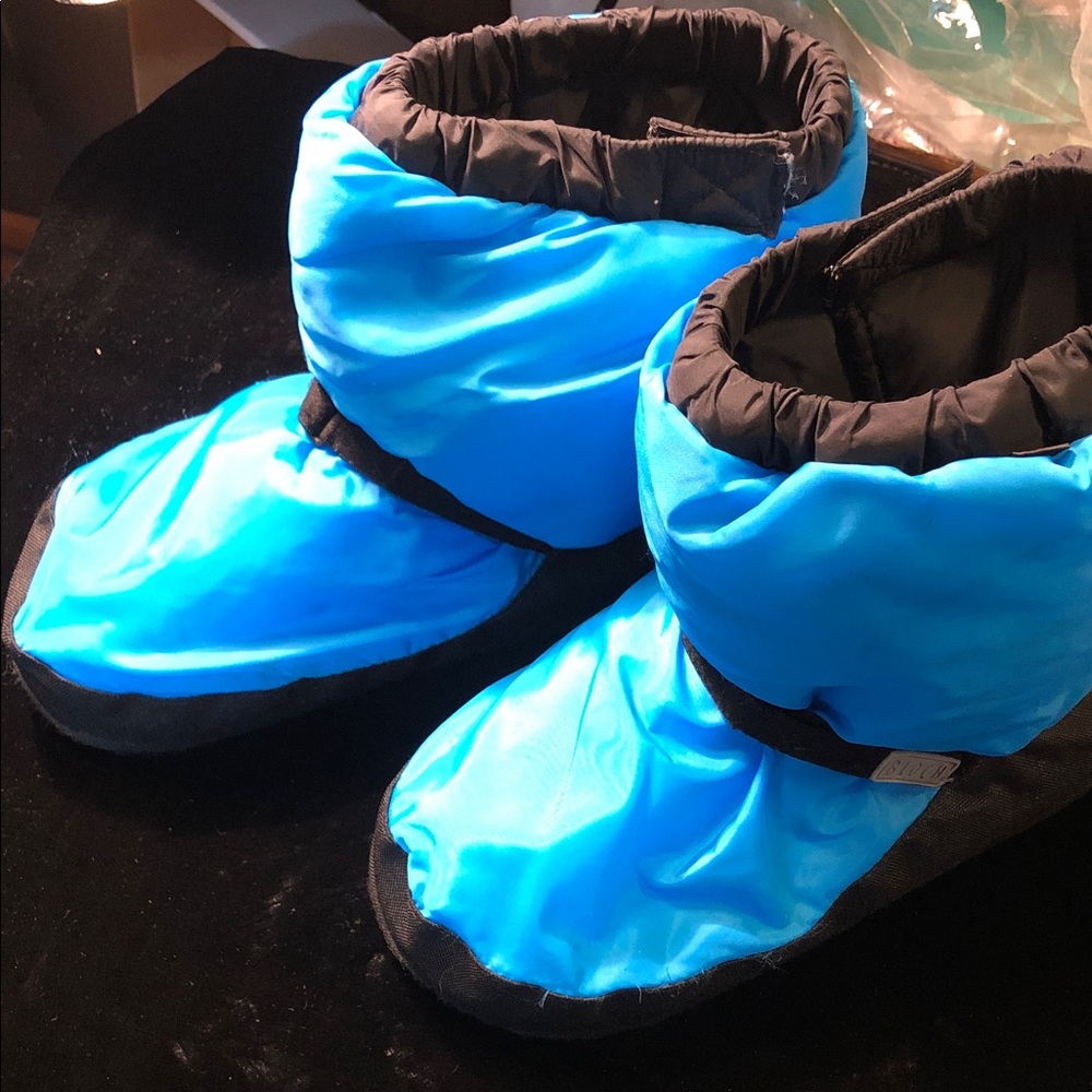 Bloch Bright Blue Kids Dance Warm Up Booties XL